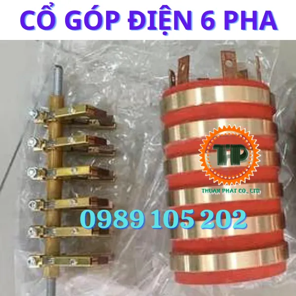 Cổ góp điện 6 pha