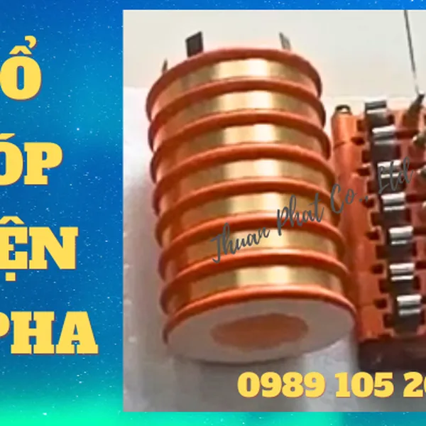 Cổ góp điện 2 pha, 3 pha, 4 pha, 5 pha, 6 pha, 7 pha, 8 pha, 9 pha, 10 pha, 12 pha, 14 pha, 16 pha
