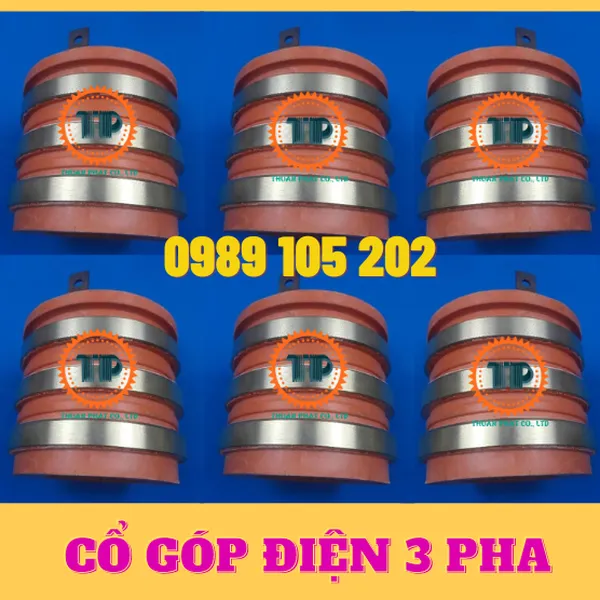 Cổ góp điện 3 pha trục 25