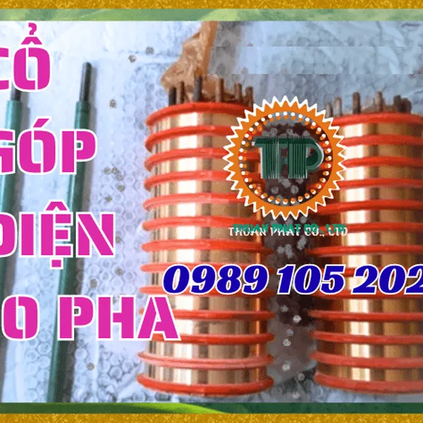 Cổ góp điện 10 vành trượt tiếp điện