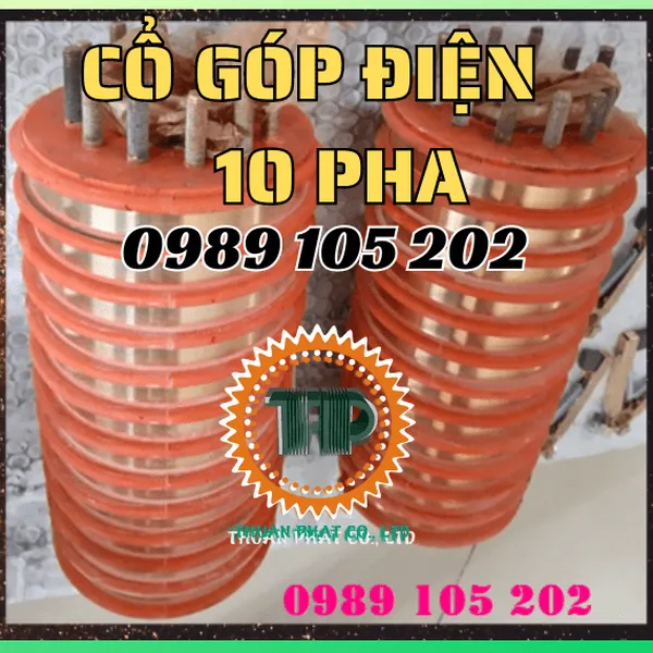 Cổ góp điện 10 pha