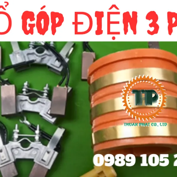 Cổ góp điện 3 pha trục 55