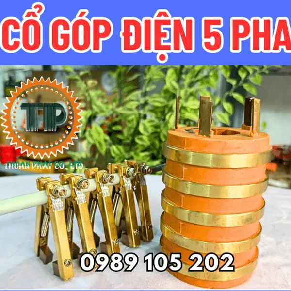 Cổ góp điện 5 pha 40x95x130 