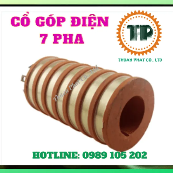 Cổ góp điện 7 cực trục 70