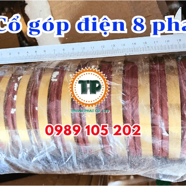 Cổ góp điện 8 pha quy cách 55x120x210mm
