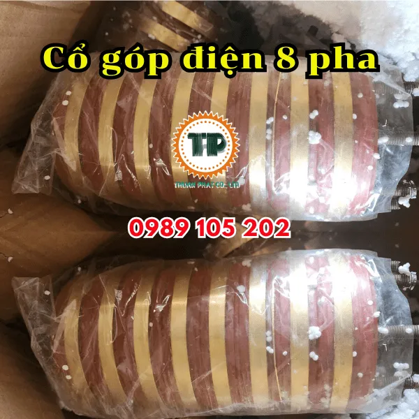 Cổ góp điện 8 pha quy cách 55x120x210mm