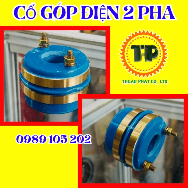 Cổ góp điện 2 pha 20x50mm