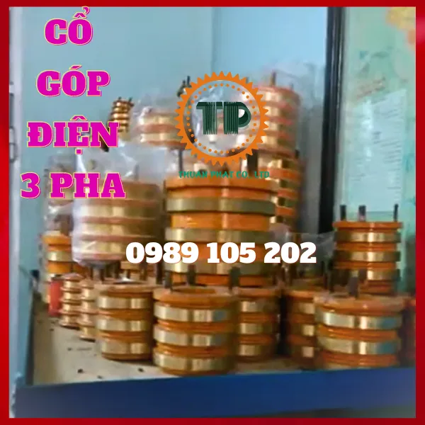 Cổ góp điện 3 pha kích thước 75 x 125 x 110 mm