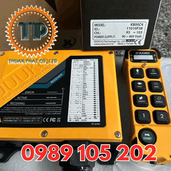 Điều khiển từ xa cầu trục Juuko K800 