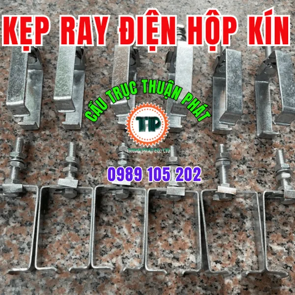 Kẹp treo ray hộp kín