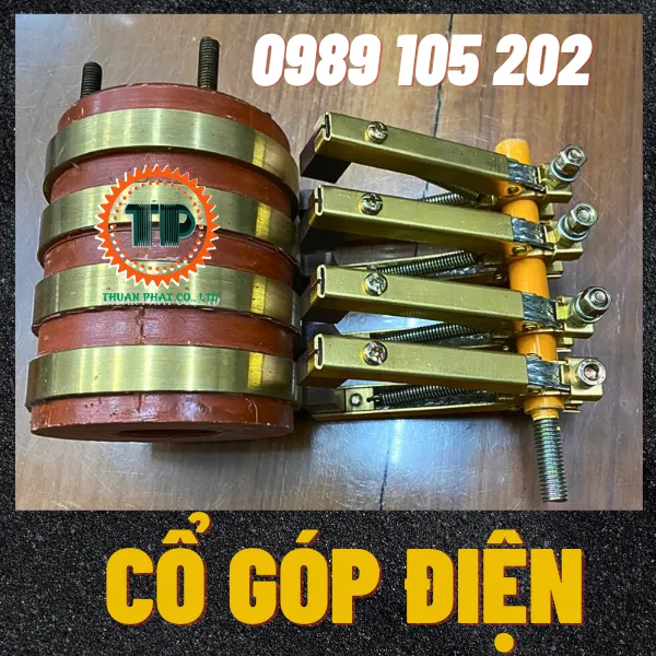 Cổ góp điện 4 pha đường kính 40x80x95mm