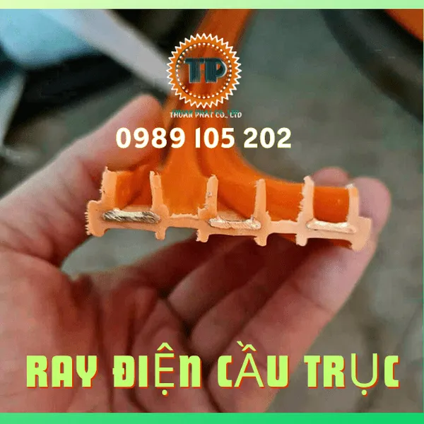 Ray điện thanh quẹt 3P 50A 