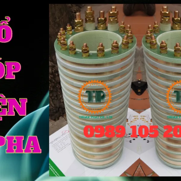 Cổ góp điện 2 pha, 3 pha, 4 pha, 5 pha, 6 pha, 7 pha, 8 pha, 9 pha, 10 pha, 12 pha, 14 pha, 16 pha