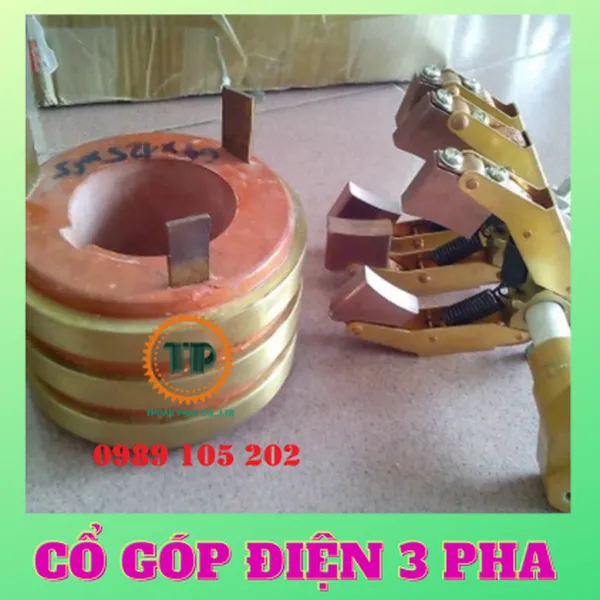  Cổ góp điện 3 vành đồng