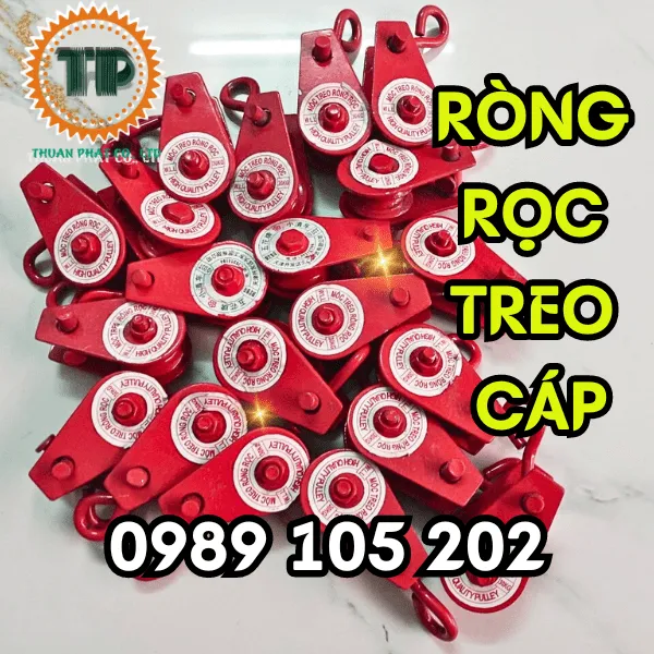 Ròng rọc treo cáp 30 kg đến 500 kg