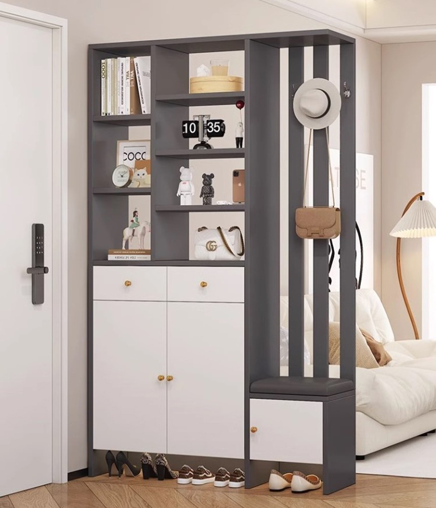 5+ mẫu tủ gi&agrave;y c&oacute; ghế ngồi th&ocirc;ng minh gi&uacute;p tiết kiệm kh&ocirc;ng gian 