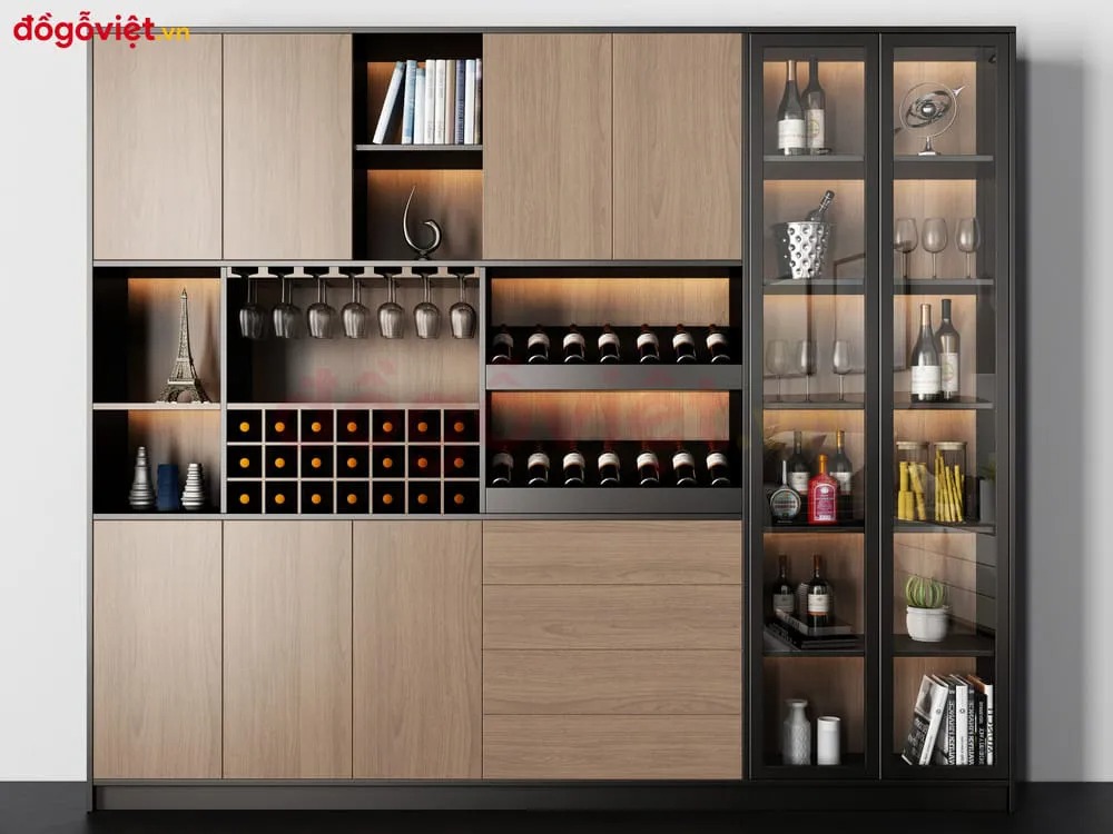 Top mẫu tủ rượu vang mini gỗ được ưa chuộng nhất hiện nay