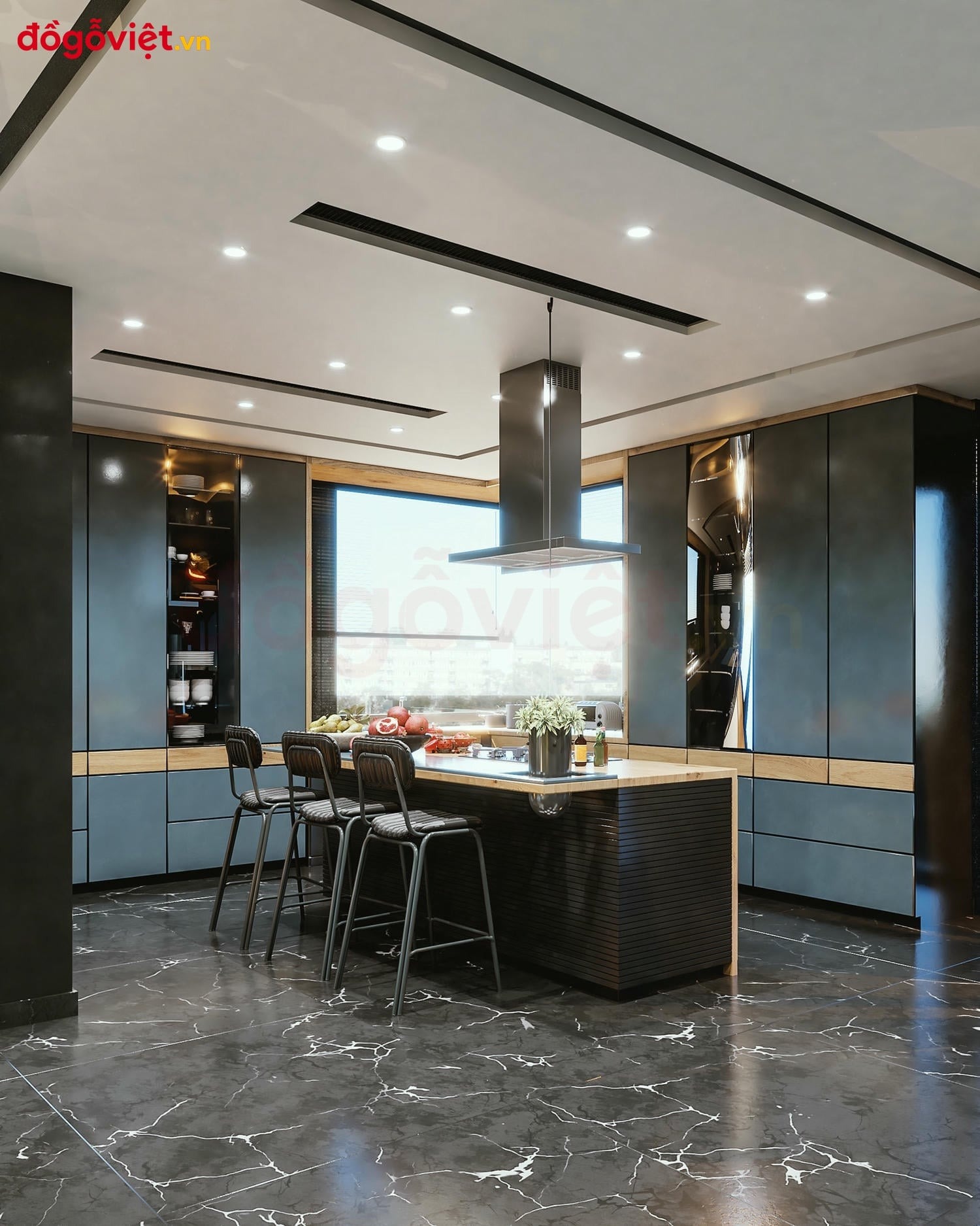 Tủ bếp gỗ MDF phủ Acrylic: ưu nhược điểm, b&aacute;o gi&aacute; v&agrave; mẫu đẹp 2026  