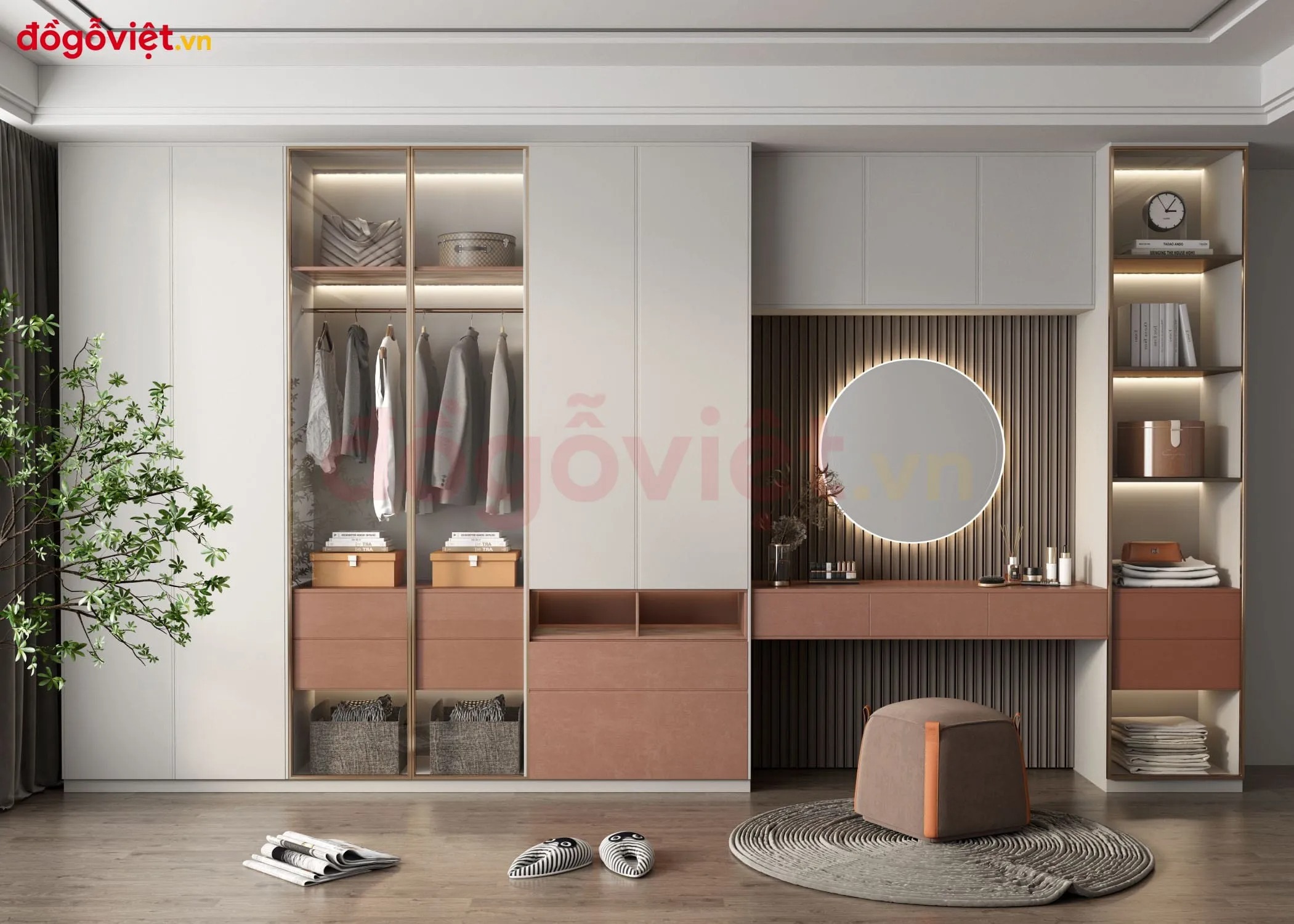 Chọn tủ áo cánh kính hay cánh gỗ? Gợi ý từ chuyên gia thiết kế nội thất Chọn tủ áo cánh kính hay cánh gỗ? Gợi ý từ chuyên gia thiết kế nội thất