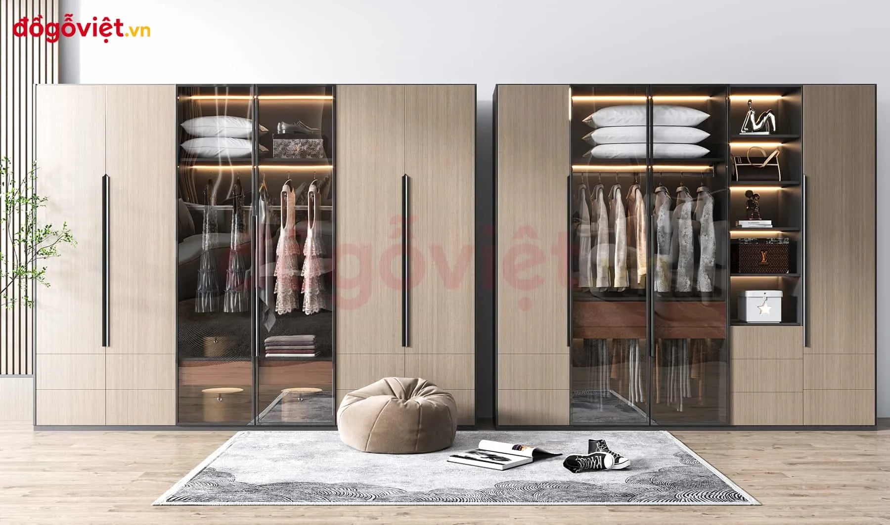 Tủ quần áo kính cường lực có thật sự tốt? Khi nào nên lắp đặt cho phòng ngủ?