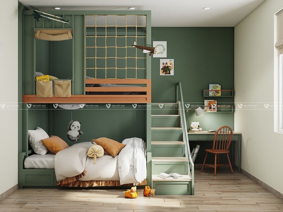  15+ mẫu phòng ngủ 2 bé trai đẹp, hiện đại & tiện nghi dẫn đầu xu hướng