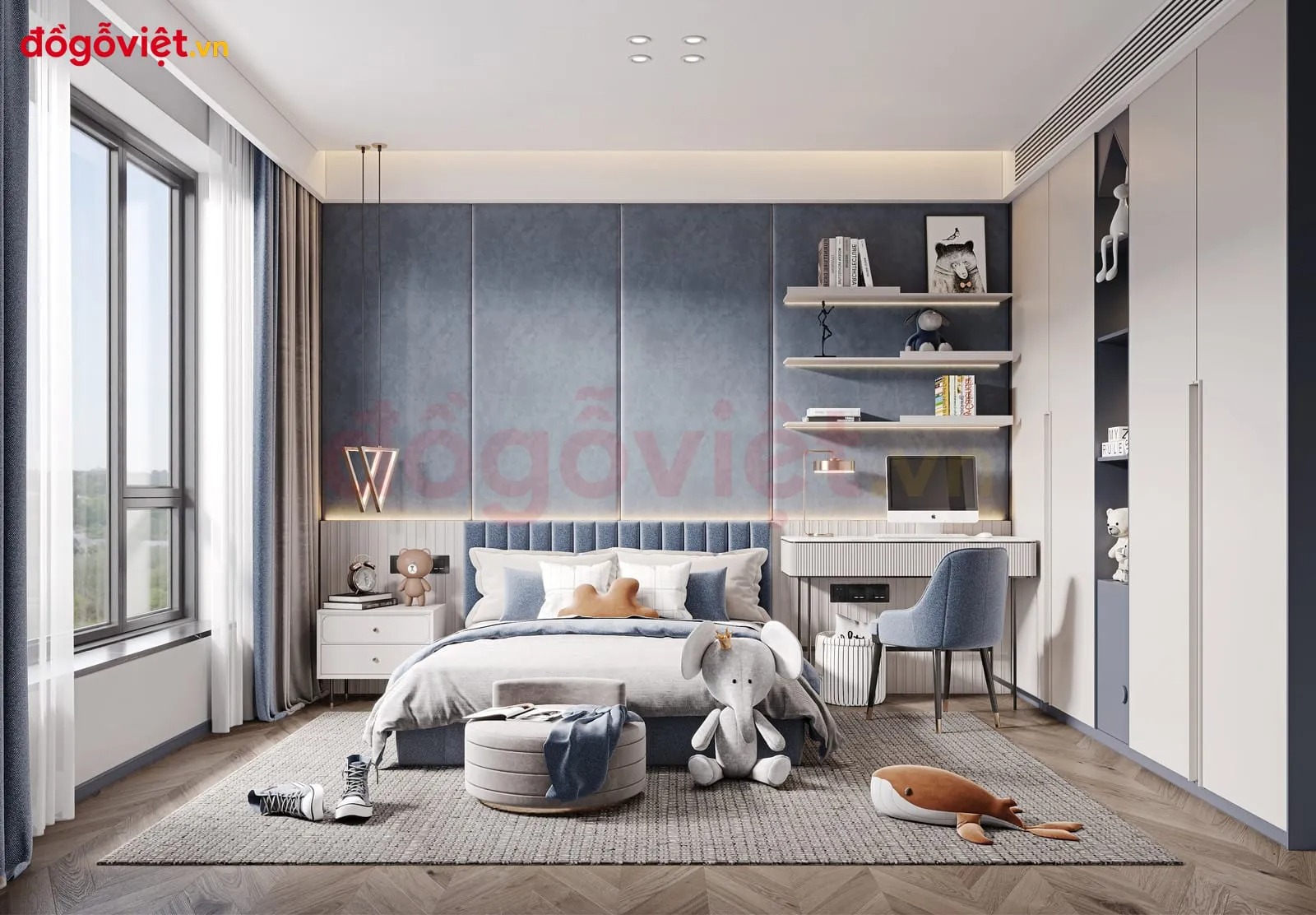  15+ mẫu phòng ngủ 2 bé trai đẹp, hiện đại & tiện nghi dẫn đầu xu hướng