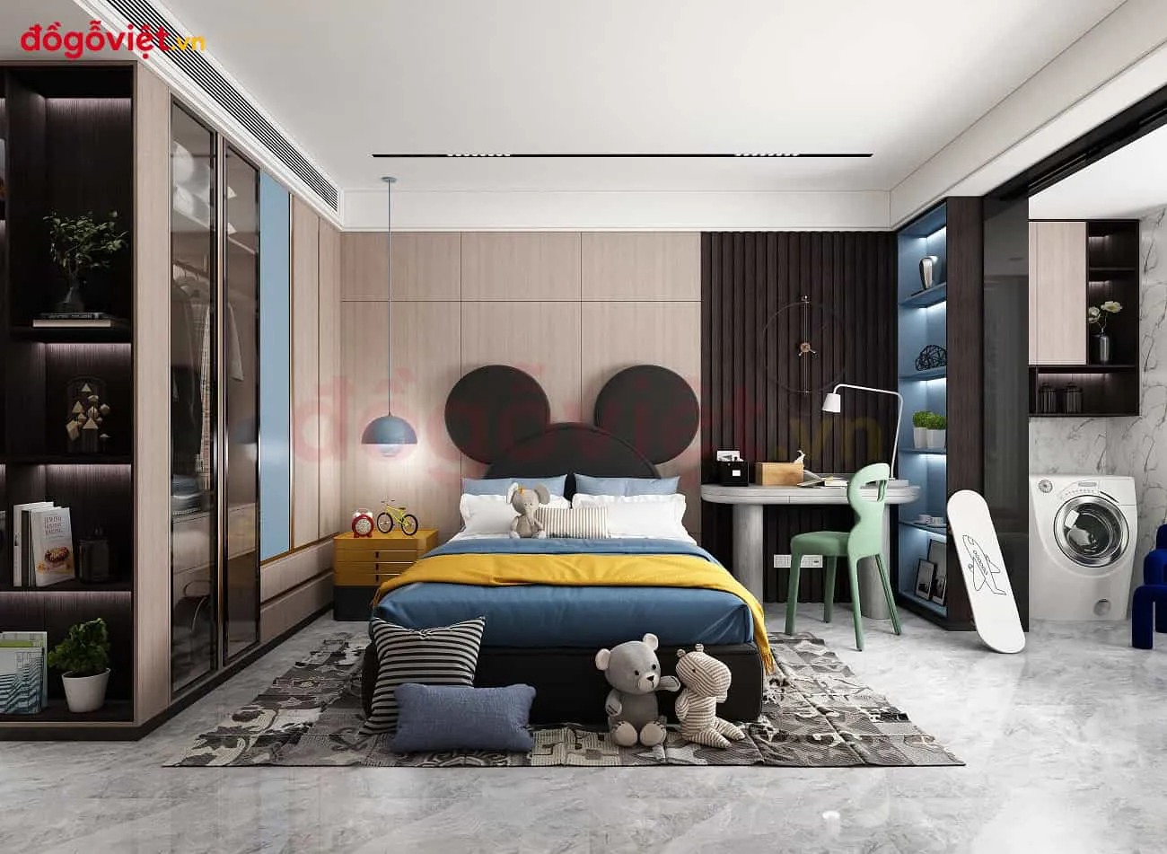  15+ mẫu phòng ngủ 2 bé trai đẹp, hiện đại & tiện nghi dẫn đầu xu hướng