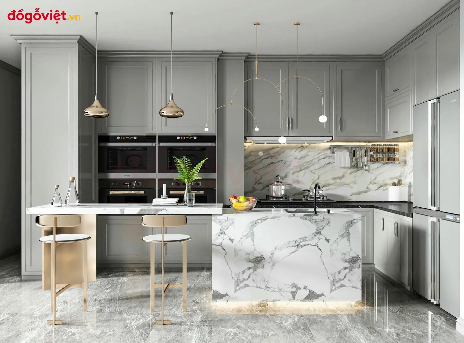 Top 9+ mẫu tủ bếp cao cấp, thiết kế hiện đại, sang trọng đang được ưa chuộng
