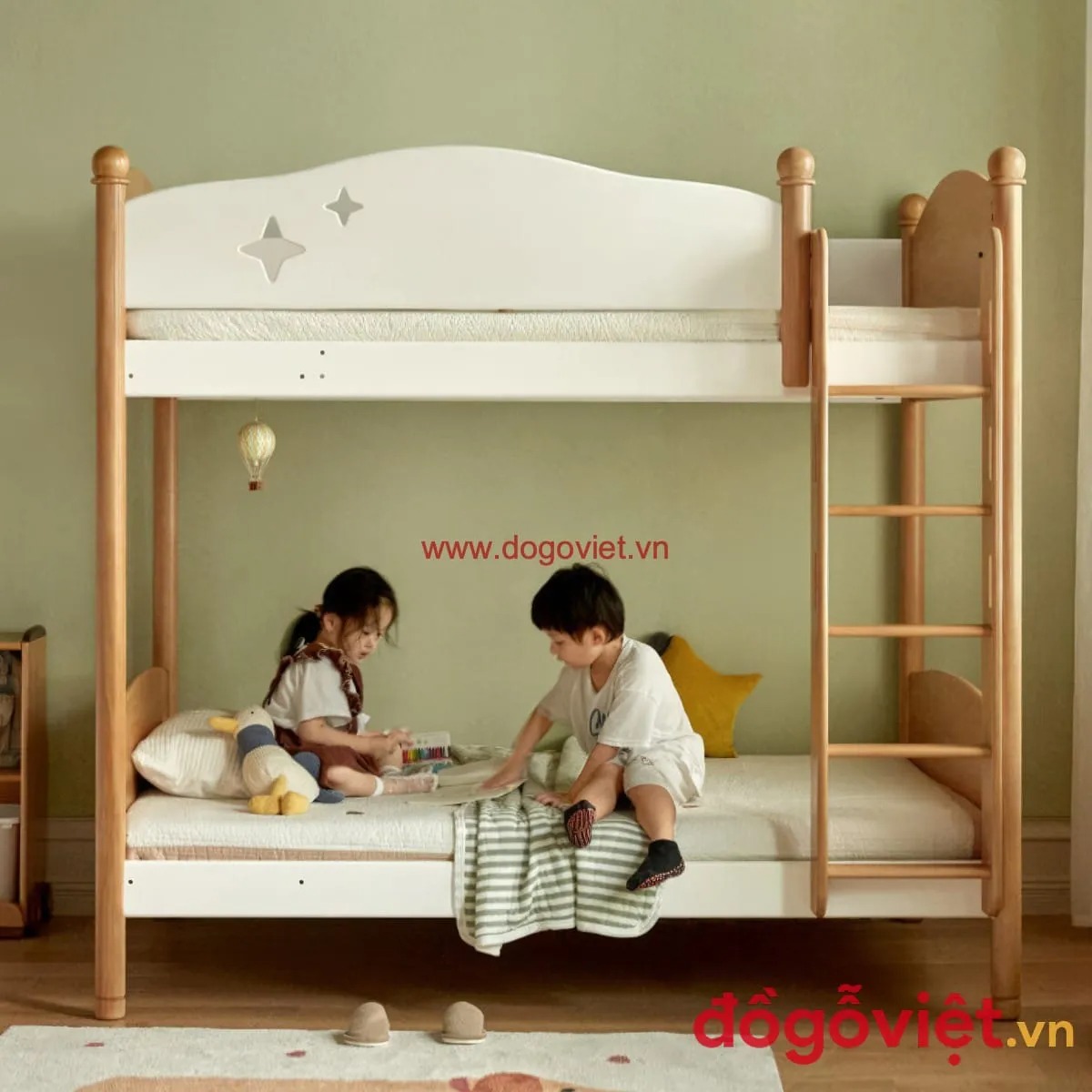 Nguyên tắc cần tắm trong thiết kế phòng cho 2 bé trai và gái đẹp