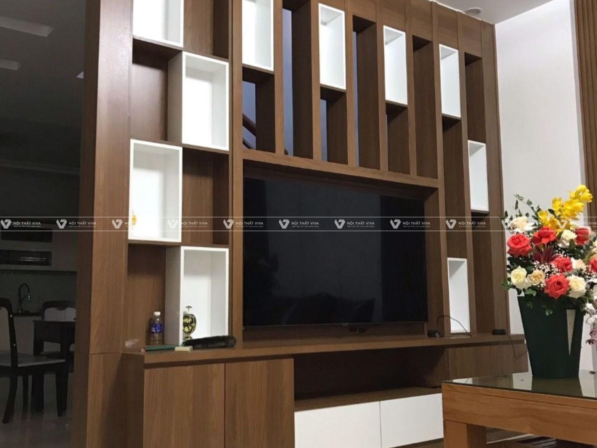 55+ mẫu kệ tivi ngăn phòng khách và bếp ấn tượng, được yêu thích nhất 