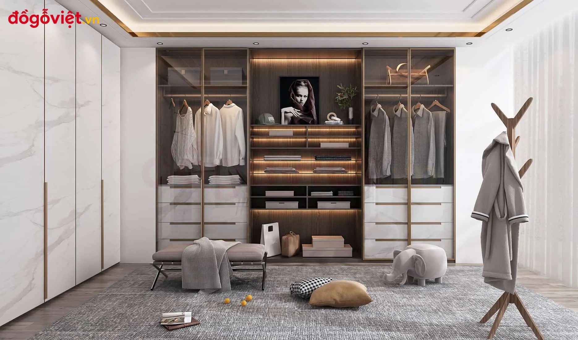 Kinh nghiệm chọn mua tủ quần áo khung nhôm chất lượng, bền đẹp 