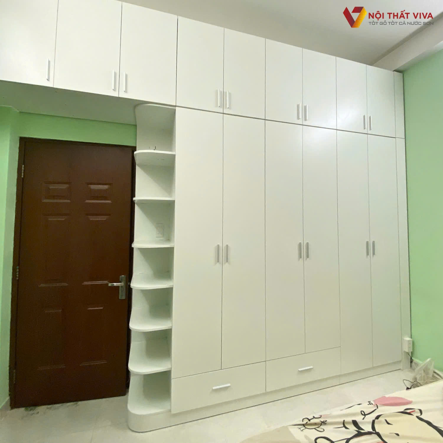 Top 10 mẫu tủ quần áo có kệ góc đẹp, hiện đại, tối ưu không gian nhất