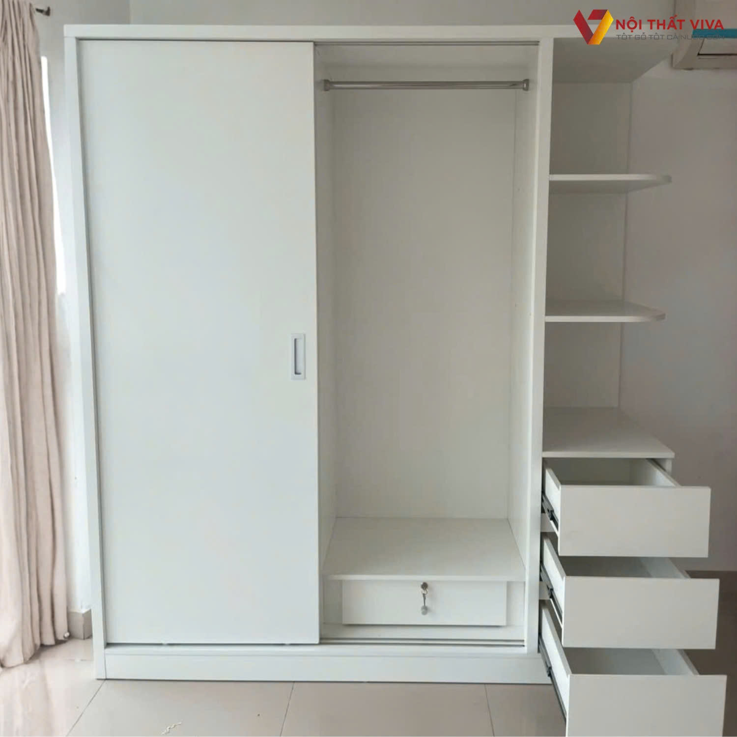 Top 10 mẫu tủ quần áo có kệ góc đẹp, hiện đại, tối ưu không gian nhất