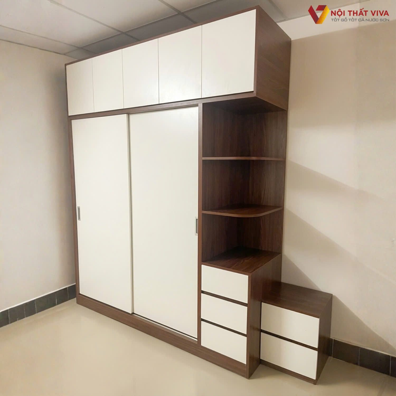 Top 10 mẫu tủ quần áo có kệ góc đẹp, hiện đại, tối ưu không gian nhất