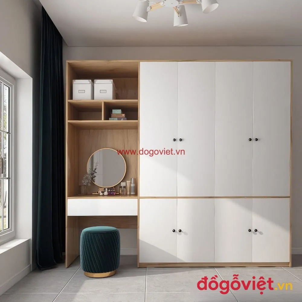 Top 4 mẫu tủ gỗ quần &aacute;o đẹp, hiện đại n&ecirc;n sắm dịp Tết 2026