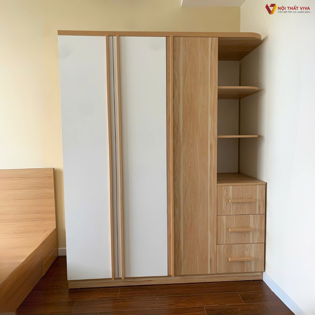 Mua tủ quần áo MDF phủ melamine: 4 lưu ý quan trọng & 3 kiểu dáng đẹp nhất