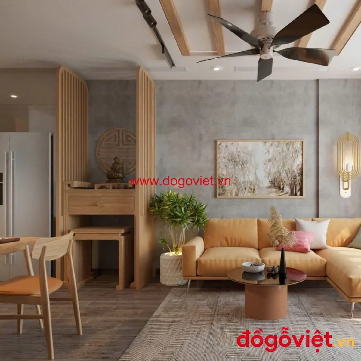 19+ Mẫu vách ngăn phòng thờ đẹp và trang nghiêm, hợp phong thủy 2025