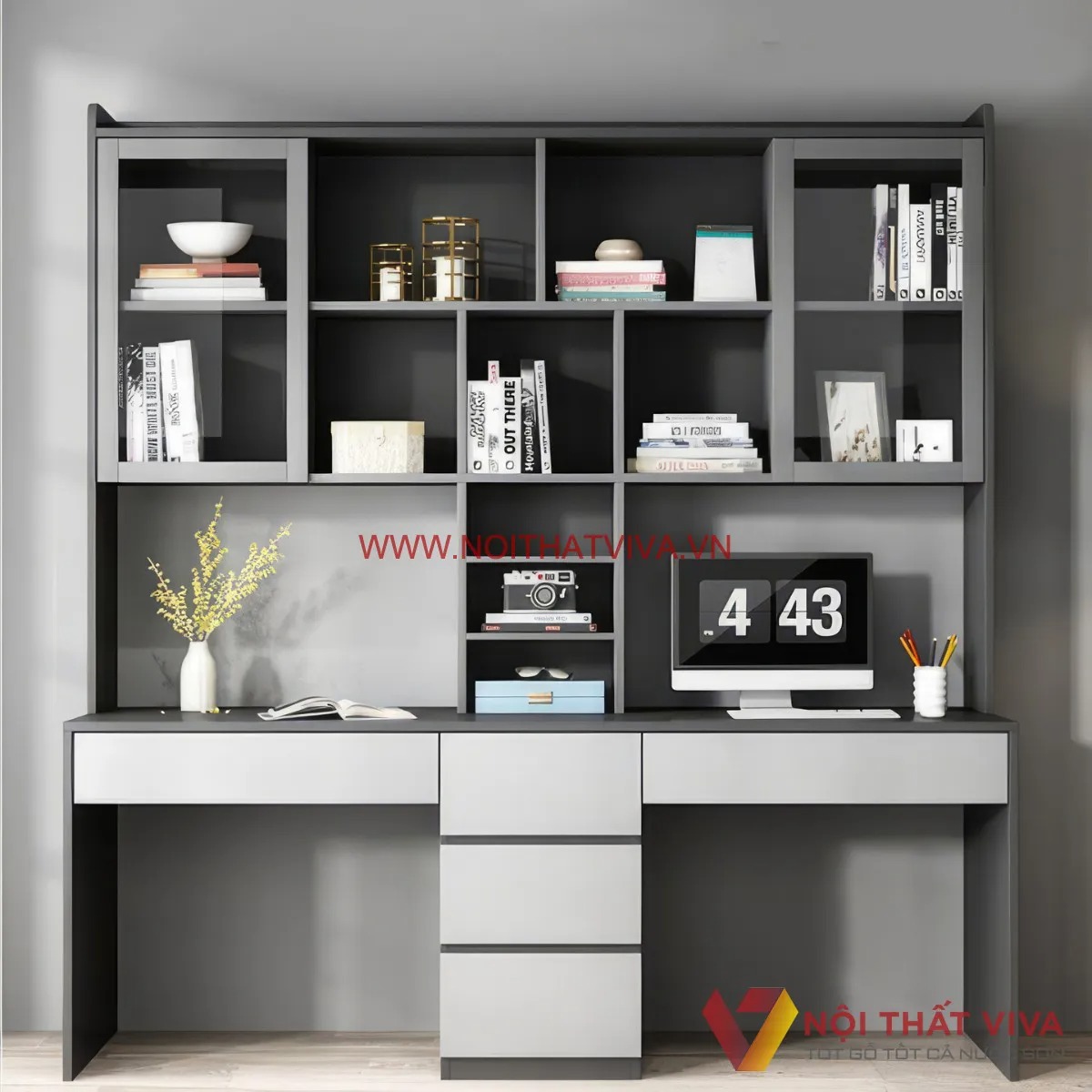 20+ Mẫu bàn học sinh có giá sách đẹp, giá rẻ, mẫu mới tại TP.HCM