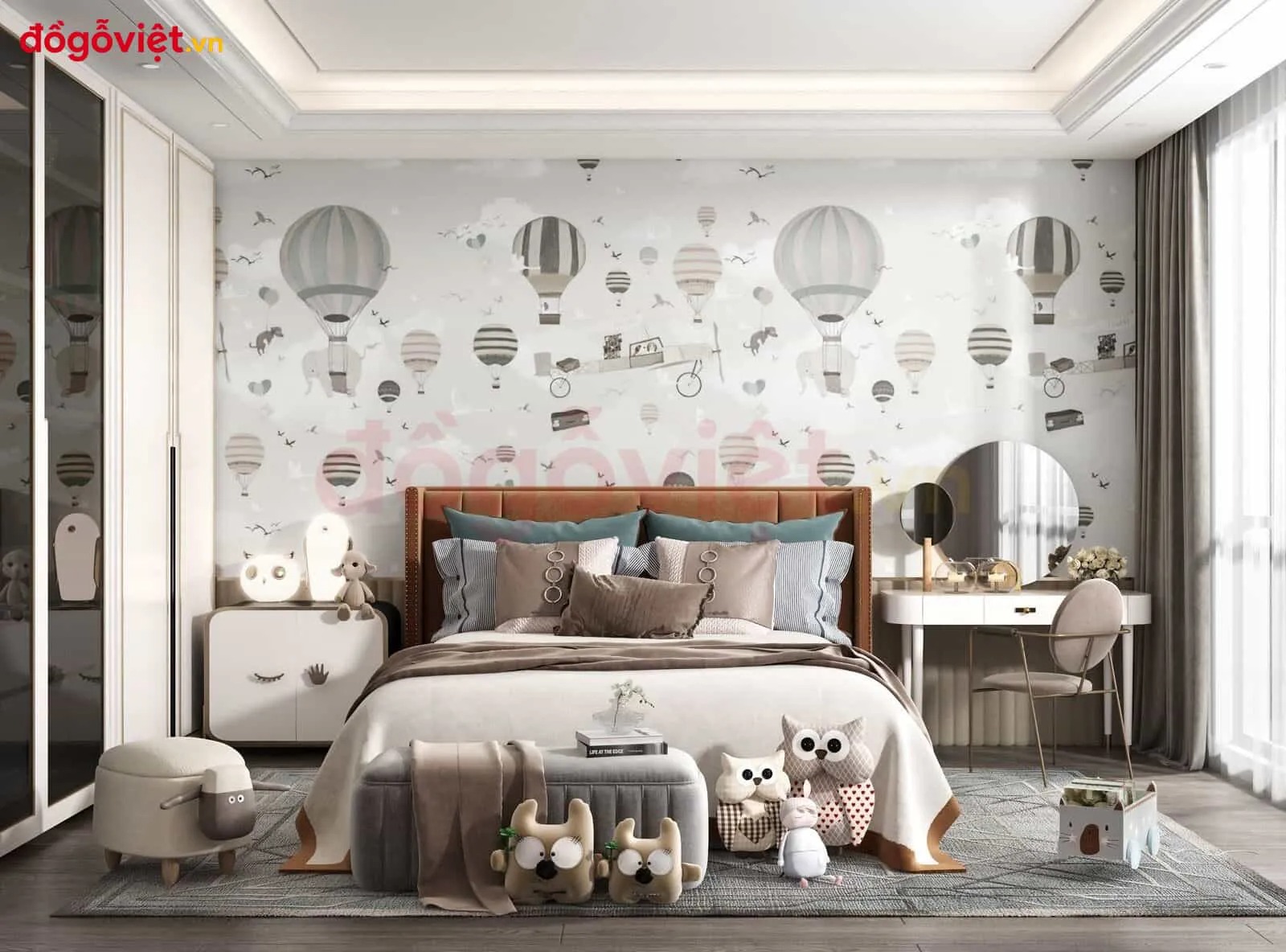20+ mẫu giường trẻ em 1m2 đẹp, chắc chắn, phù hợp cho bé trai, bé gái