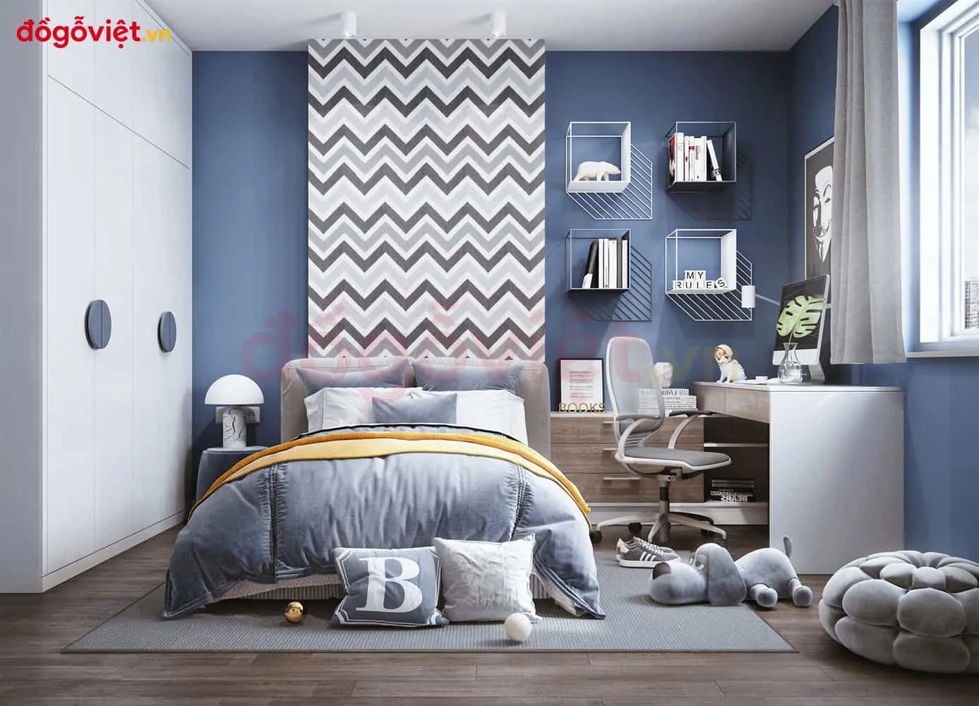 20+ mẫu giường trẻ em 1m2 đẹp, chắc chắn, phù hợp cho bé trai, bé gái