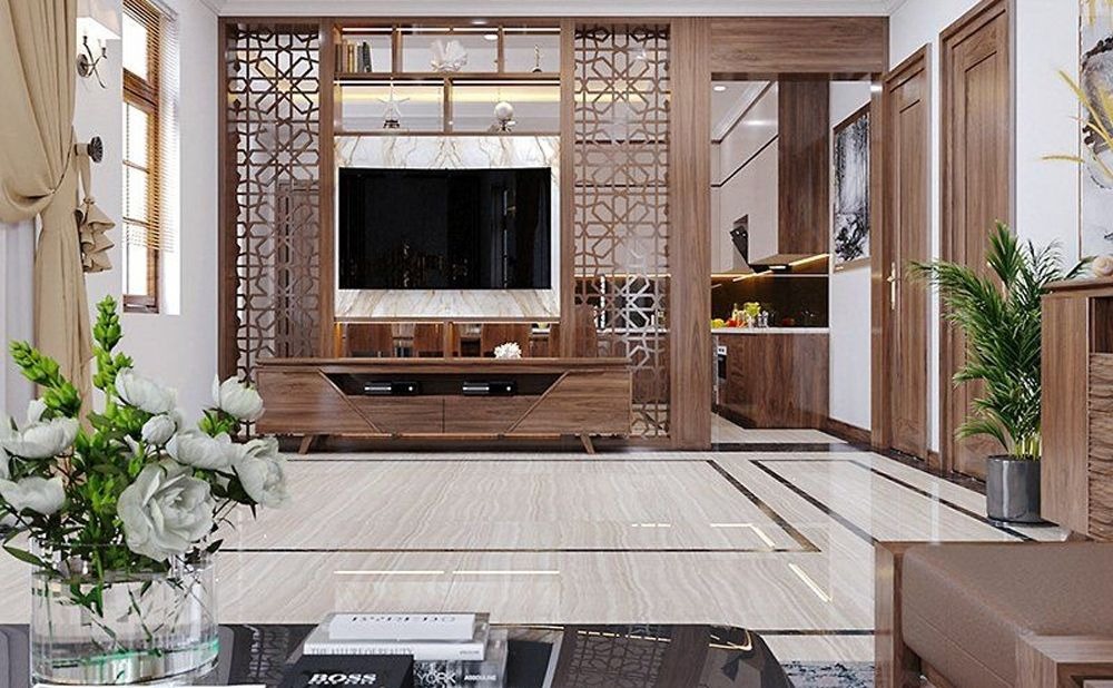 20+ mẫu kệ tivi ngăn phòng khách đẹp, tinh tế và tiện dụng đáng tham khảo
