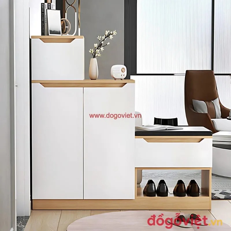 20+ mẫu tủ giày mini tiết kiệm diện tích, thiết kế đẹp và tiện lợi