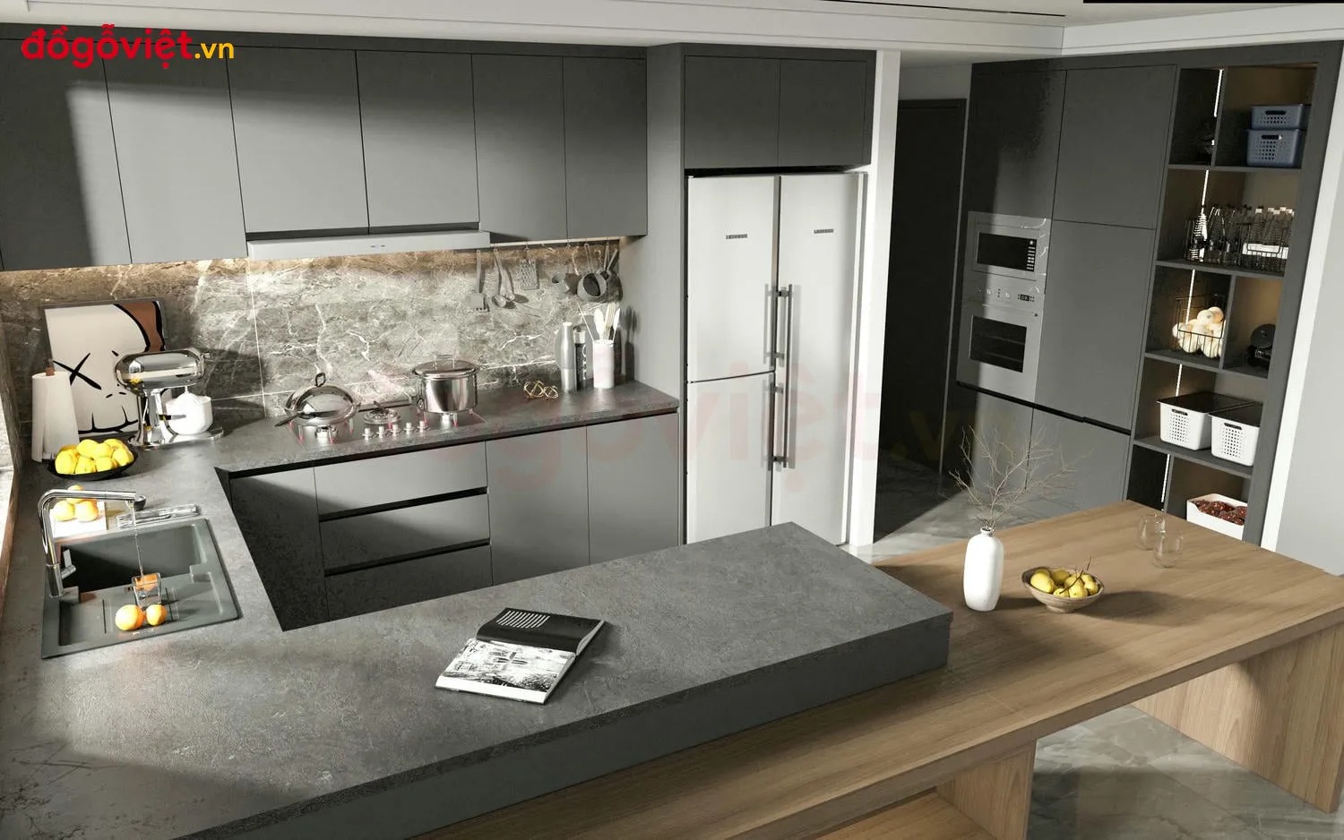 25+ Mẫu tủ bếp giá rẻ, hiện đại đang được ưa chuộng nhất hiện nay