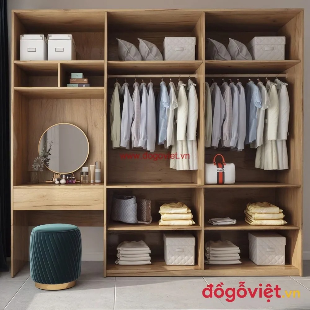 25+ Mẫu tủ quần áo bàn trang điểm cực đẹp, đáng mua nhất hiện nay