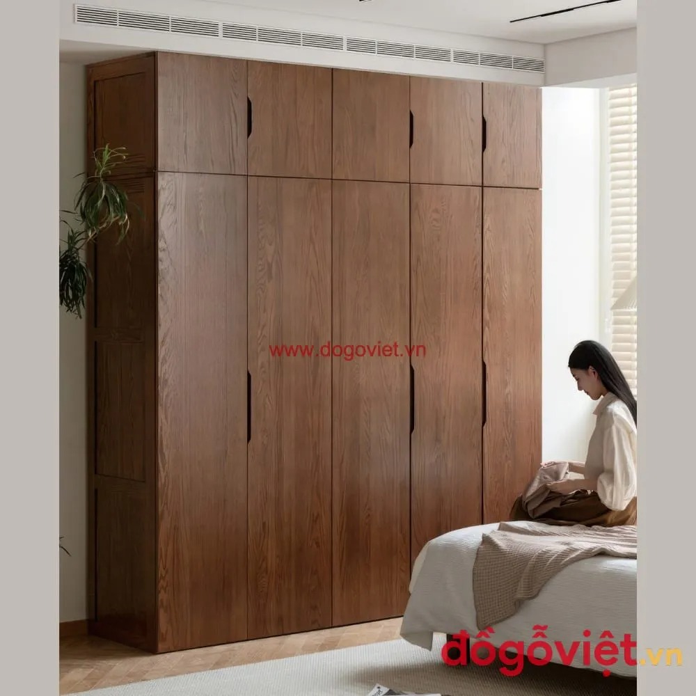 25+ mẫu tủ quần áo gỗ sồi hiện đại, sang trọng cho mọi phòng ngủ