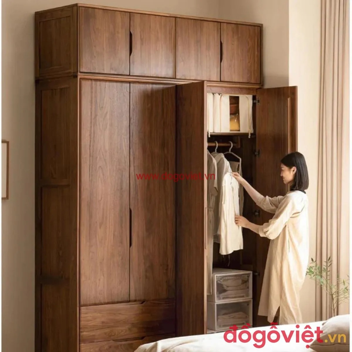 25+ mẫu tủ quần áo gỗ sồi hiện đại, sang trọng cho mọi phòng ngủ