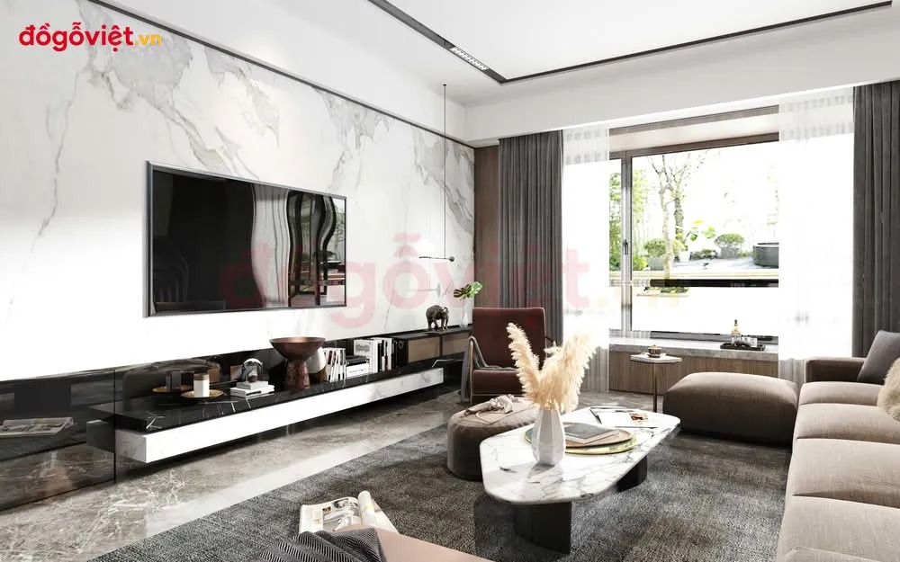 25+ mẫu vách tivi đẹp cho phòng khách hiện đại – xu hướng nội thất mới nhất