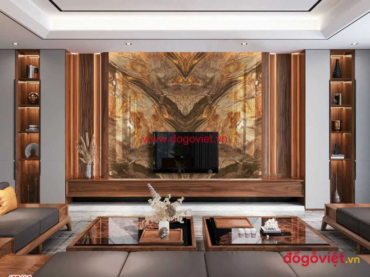 40+ Mẫu v&aacute;ch tivi ph&ograve;ng kh&aacute;ch hiện đại v&agrave; b&iacute; quyết chọn chuẩn gu