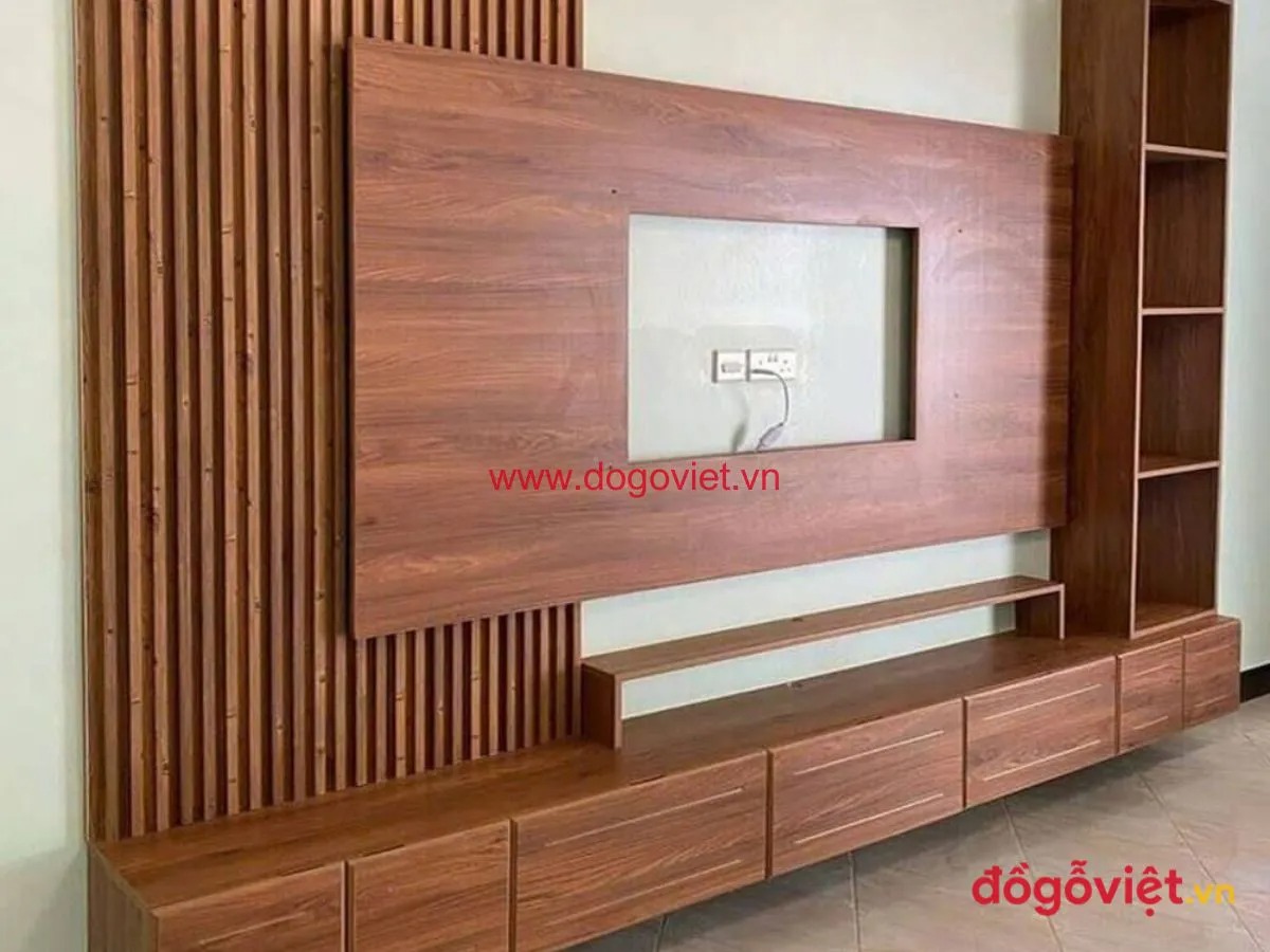 40+ Mẫu v&aacute;ch tivi ph&ograve;ng kh&aacute;ch hiện đại v&agrave; b&iacute; quyết chọn chuẩn gu