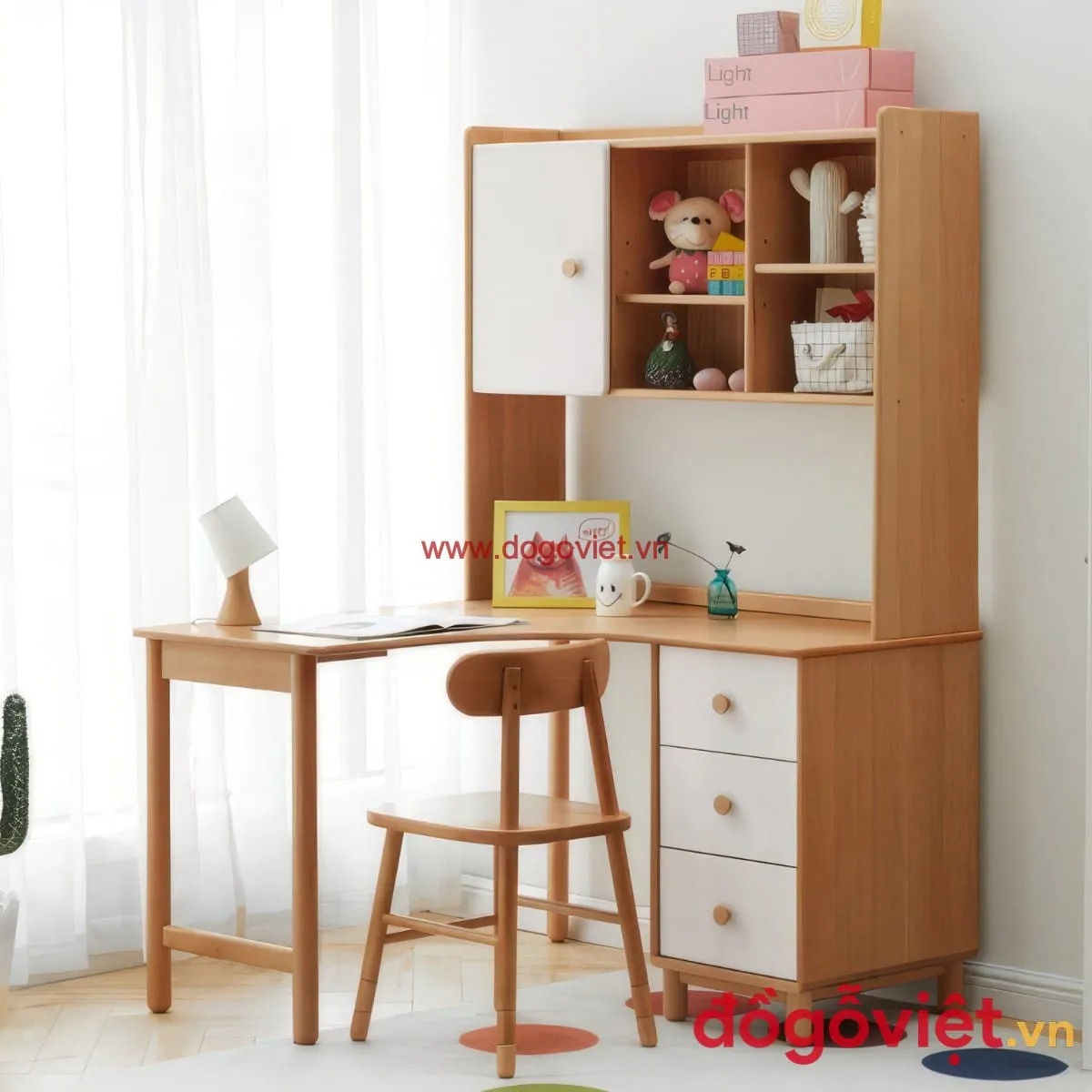 Bàn học gỗ thịt: Xu hướng lựa chọn bền đẹp, an toàn cho bé Bàn học gỗ thịt: Xu hướng lựa chọn bền đẹp, an toàn cho bé